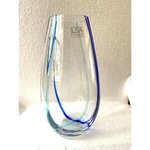 art glass vase specifically a handblown and mouthblown piece crafted in Poland